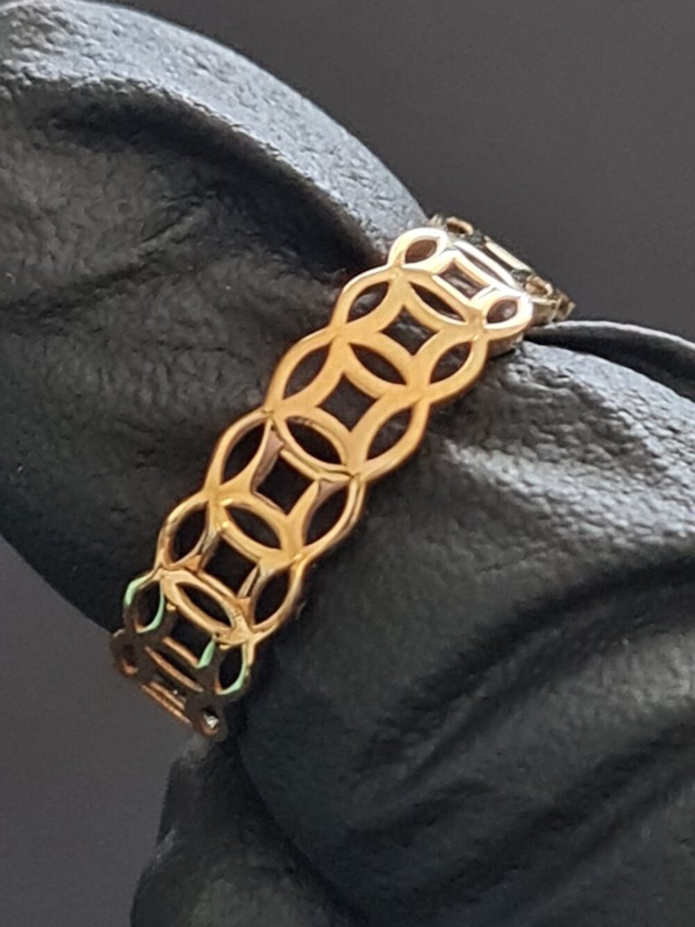 18K Gold Ring - money ring also known as money catcher ring - Picture 11 of 16